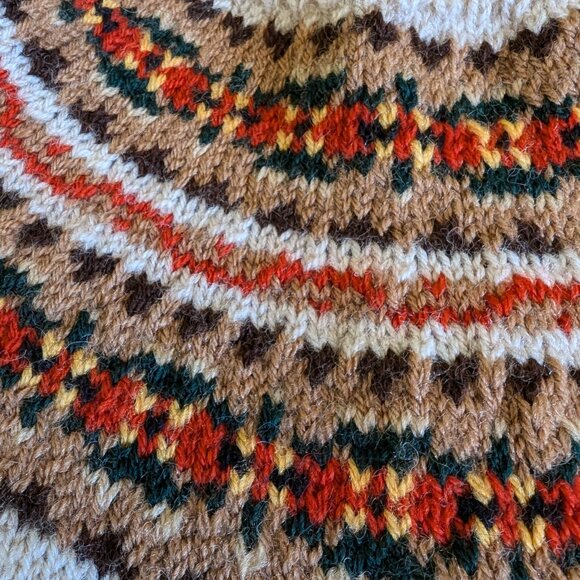 Hand knit homemade sweater cottagecore medium handmade - Picture 8 of 8